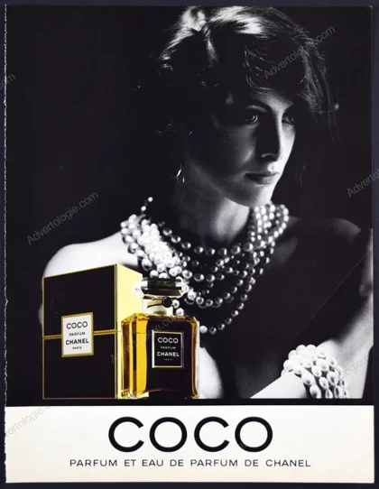 Coco Chanel Perfume 1989 Print Ad - Inès de la Fressange
