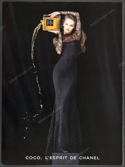 Coco Chanel Perfume 1994 Print Ad - Vanessa Paradis
