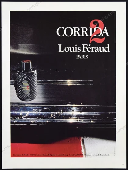 Corrida 2 Louis Féraud Perfume 1979 Print Ad