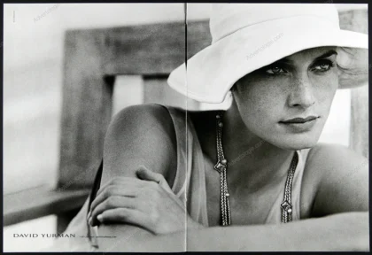 David Yurman Jewelry 2001 Print Ad - Amber Valetta, Peter Lindbergh