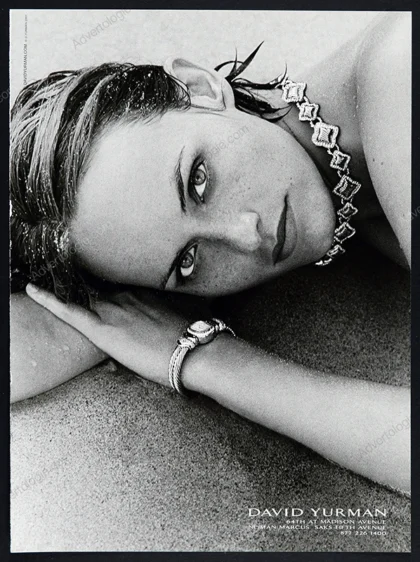 David Yurman Jewelry 2001 Print Ad - Amber Valetta, Peter Lindbergh