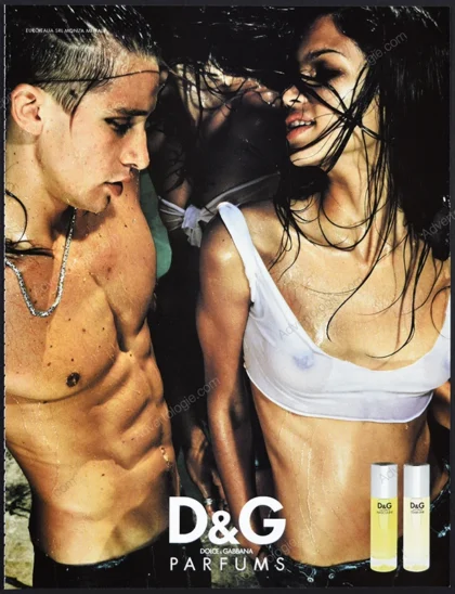 D&G Dolce & Gabbana Perfume 2001 Print Ad - Raica Oliveira