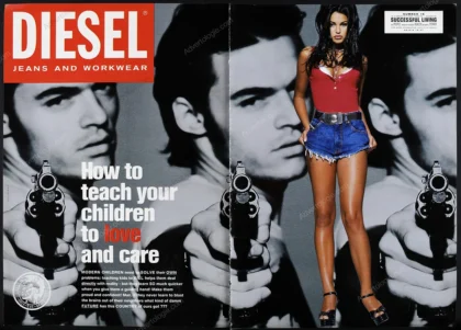 Diesel Clothing 1993 Print Ad - "Successful Living"