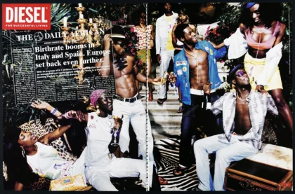 Diesel Clothing 2011 Print Ad - "Birthrate Booms"