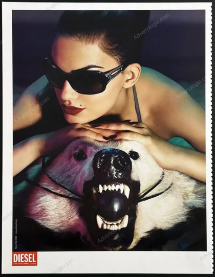 Diesel Clothing 2006 Print Ad - "Bear Gag"