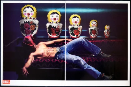 Diesel Clothing 2005 Print Ad - "Russian Dolls"