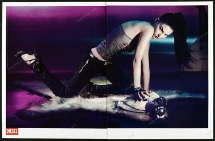 Diesel Clothing 2006 Print Ad - "Bear Rug"