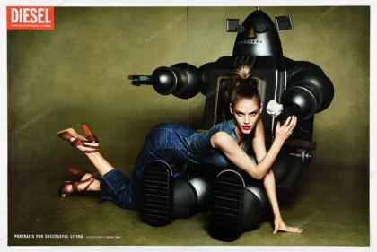 Diesel Clothing 2012 "Portraits for Successful Living" Print Ad - "Robot"