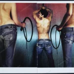 Diesel Clothing 2005 3-Page Print Ad - "Whipping"