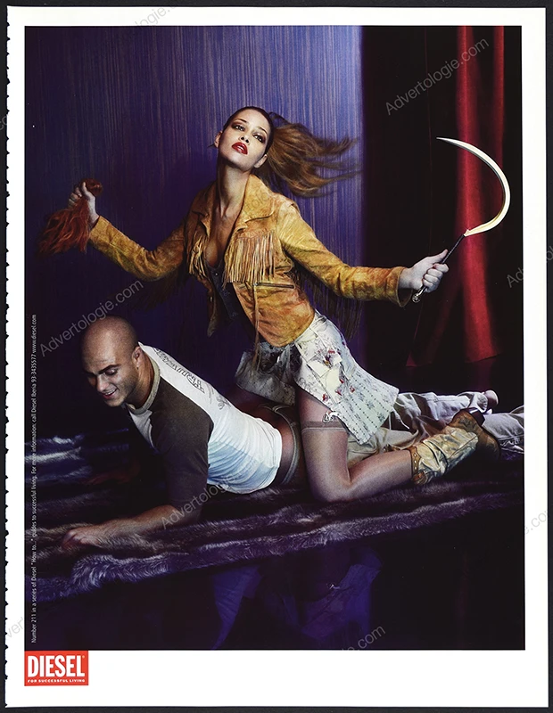 Diesel Clothing 2005 Print Ad - "Scalp"