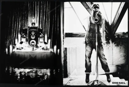 Diesel Clothing FW 2008-09 3-Page Print Ad