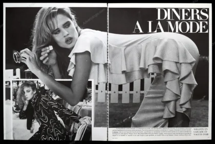 "Diners a la Mode" 1981 Editorial - Andrea Malkievicz, Albert Watson