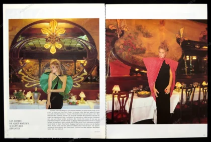 "Diners a la Mode" 1981 Editorial - Andrea Malkievicz, Albert Watson