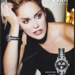 Dior Christal Watches 2008 Print Ad - Sharon Stone