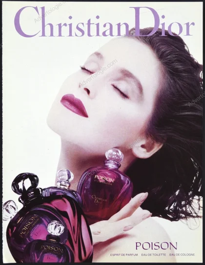 Poison Christian Dior Perfume 1990 Print Ad