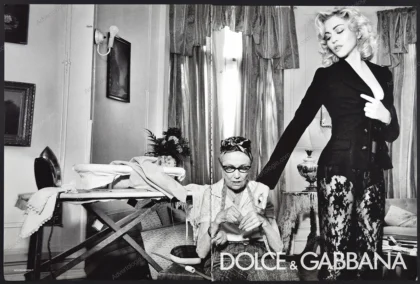 Dolce & Gabbana 2010 "Tailor" Print Ad - Madonna