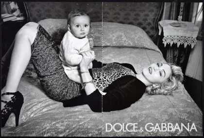 Dolce & Gabbana 2010 "Baby" Print Ad - Madonna