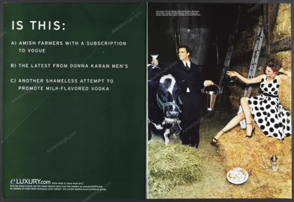 E-Luxury.com 2000 6-Page Print Ad - Ellen von Unwerth