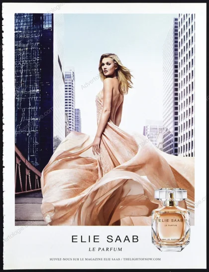 Elie Saab Perfume 2015 Print Ad - Toni Garrn