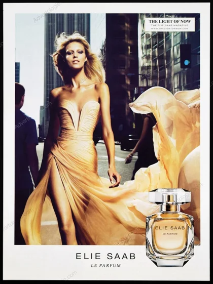 Elie Saab Perfume 2016 Print Ad - Anja Rubik