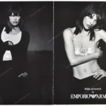 Emporio Armani 2003 Print Ad - Milla Jovovich, Peter Lindbergh