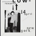 "Photographed by Roxanne Lowit" Emporio Armani Exhibition 1997 Print Ad