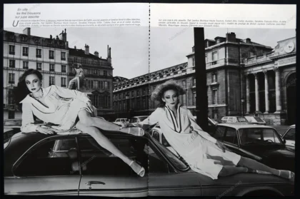 "En Ville les Grands Ensembles" 1977 Editorial - Marie Helvin, David Bailey