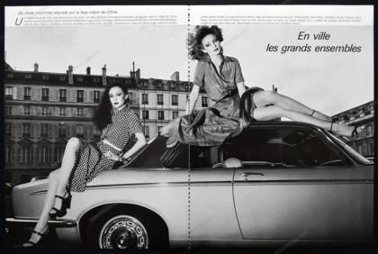 "En Ville les Grands Ensembles" 1977 Editorial - Marie Helvin, David Bailey
