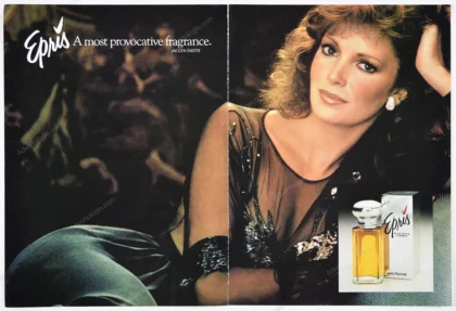 Epris Max Factor Perfume 1981 Print Ad - Jaclyn Smith