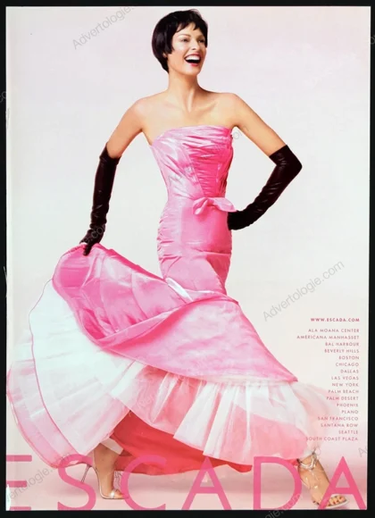 Escada 2006 Print Ad - Linda Evangelista