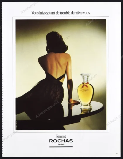 Femme Rochas Perfume 1986 Print Ad