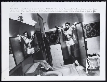 Fláses Apparel 1979 Print Ad - Helmut Newton