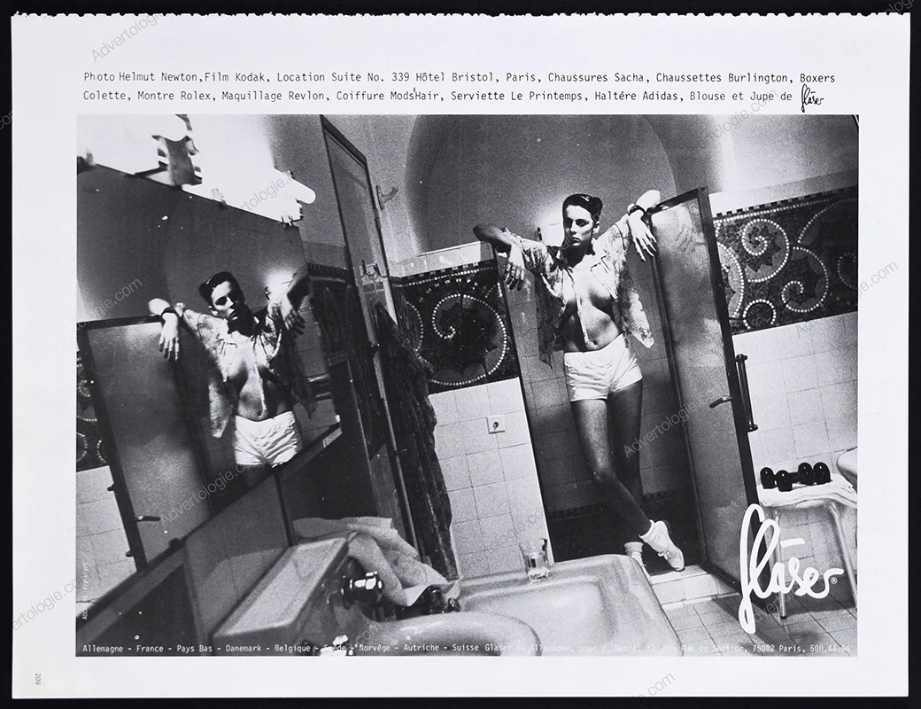 Fláses Apparel 1979 Print Ad - Helmut Newton
