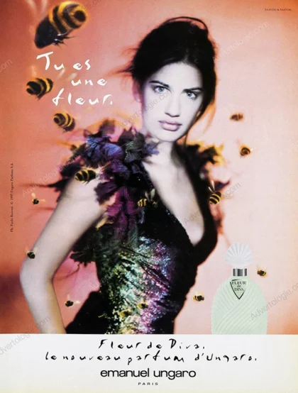 Fleur de Diva de Emmanuel Ungaro Perfume 1998 Print Ad - Paolo Roversi