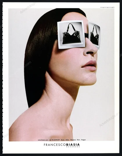 Francesco Biasia Handbags 2002 Print Ad - "Polaroids"