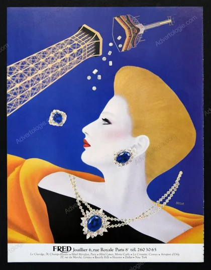 Fred Jewelry 1985 Print Ad - Razzia