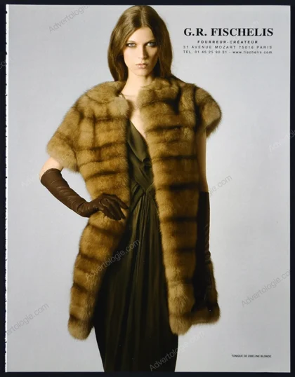 G.R. Fischelis Furs 2009 Print Ad