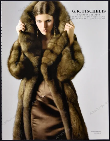 G.R. Fischelis Furs 2009 Print Ad