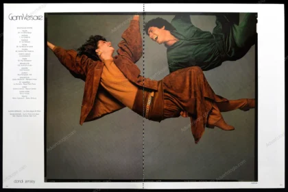 Gianni Versace 1981 3-Page Print Ad - Kelly LeBrock