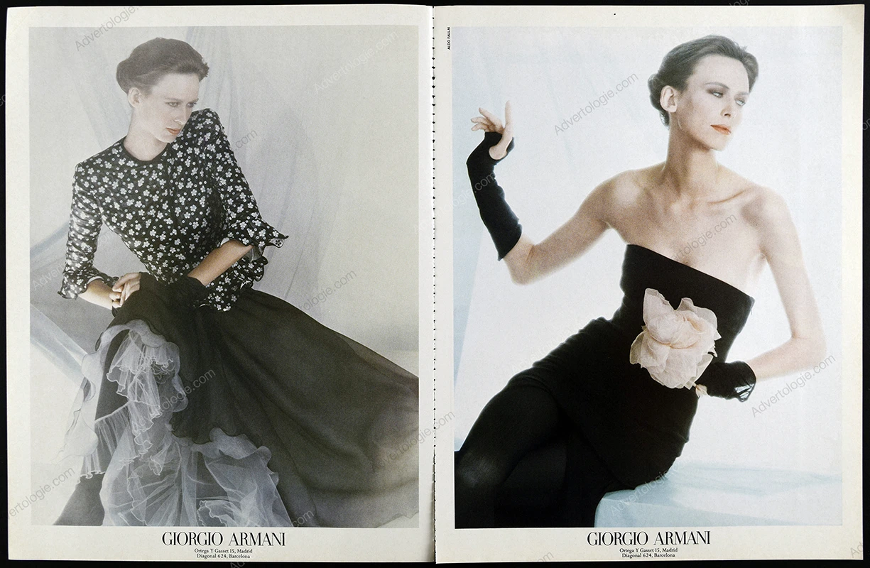 Giorgio Armani 1988 Print Ad - Natasha Vojnovic