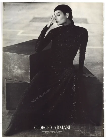 Giorgio Armani 1994 Print Ad - Leticia Herrera, Peter Lindbergh