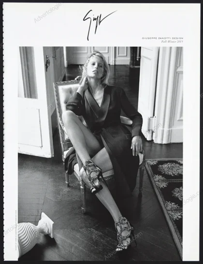 Giuseppe Zanotti Shoes 2015 Print Ad - Karolina Kurkova