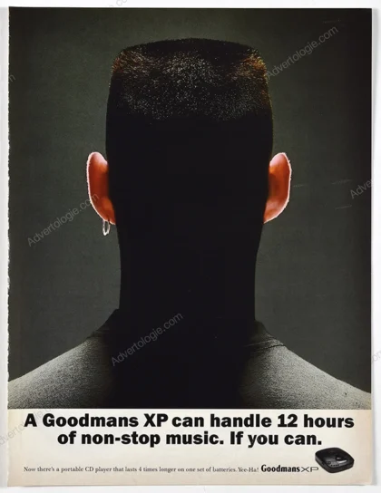Goodmans XP CD Player 1993 Print Ad