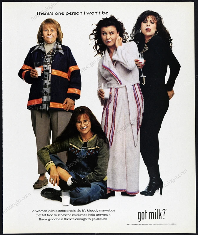 Got Milk? 1999 Print Ad - Tracey Ullman