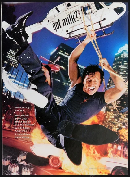 Got Milk? 2000 Print Ad - Jackie Chan, David Lachapelle