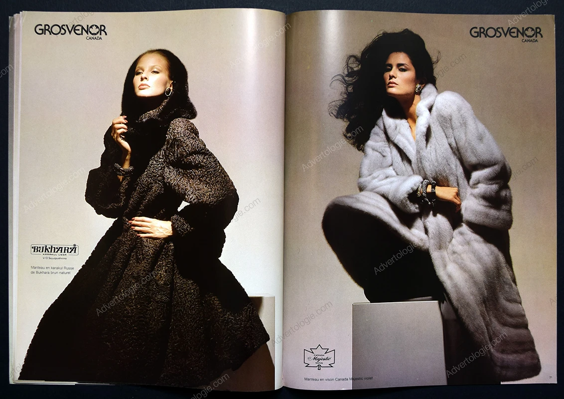 Grosvenor Canada Furs FW 1981-1982 28-Page Advertorial - Deborah Harris