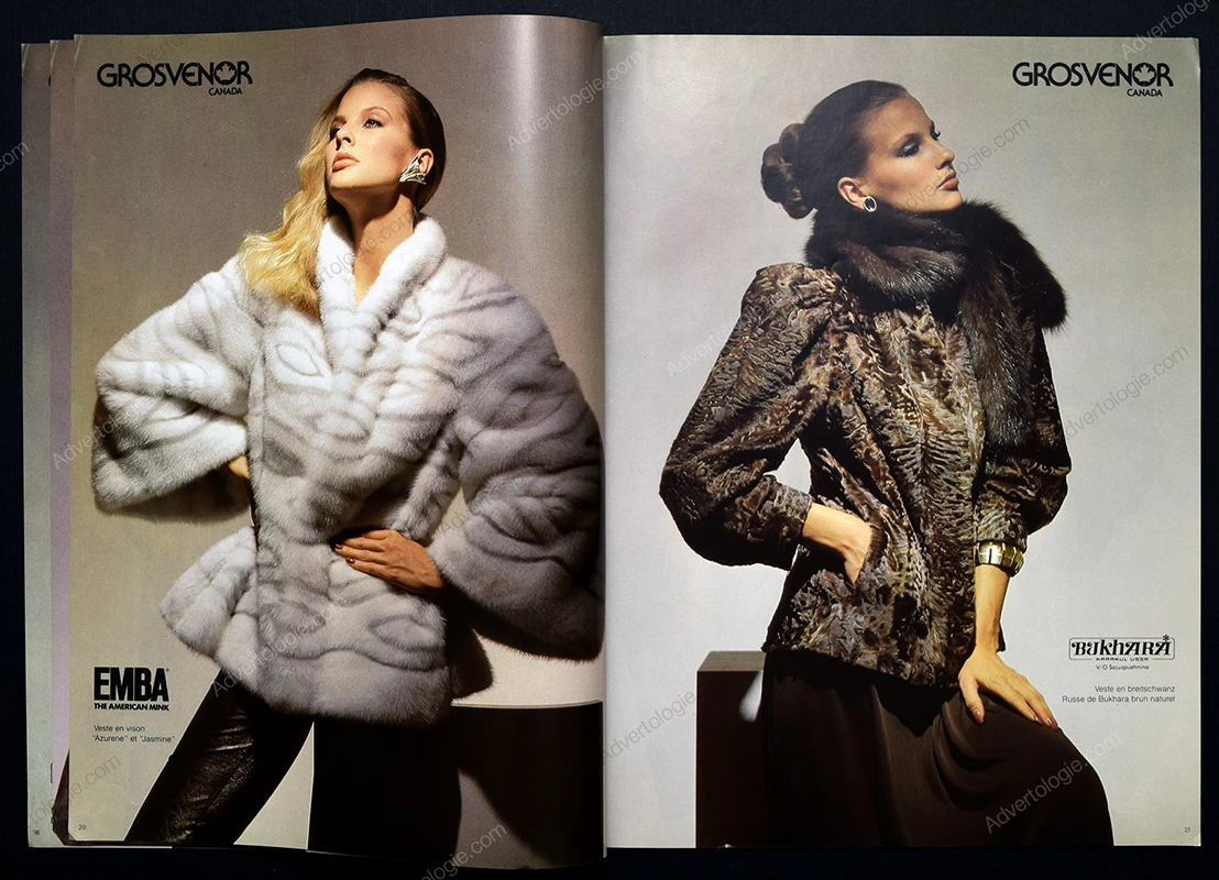 Grosvenor Canada Furs FW 1981-1982 28-Page Advertorial - Deborah Harris