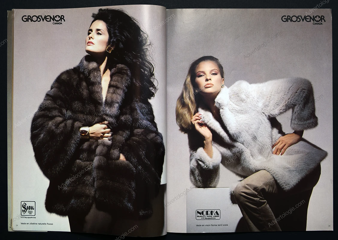 Grosvenor Canada Furs FW 1981-1982 28-Page Advertorial - Deborah Harris