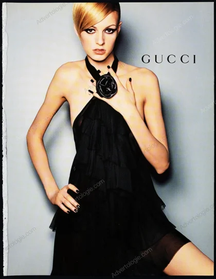 Gucci 1999 4-Page Print Ad - Jacquetta Wheeler, Mario Testino