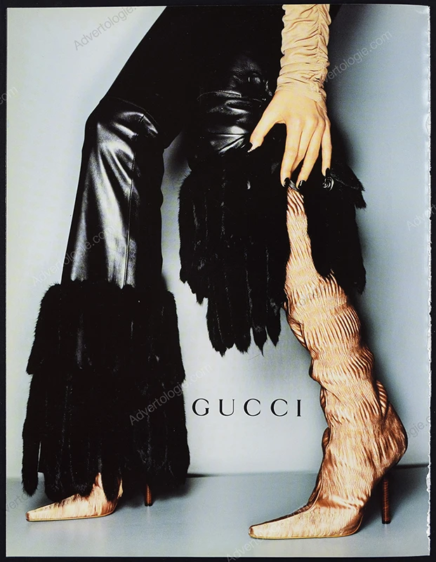 Gucci 1999 4-Page Print Ad - Jacquetta Wheeler, Mario Testino